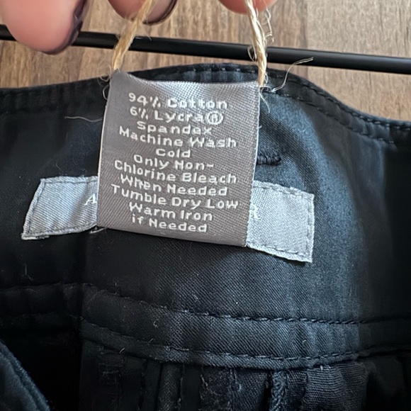 Ann Taylor Black Pencil Skirt with Button Detail - Picture 4 of 4